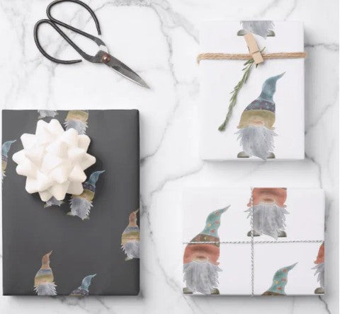 Gnomes Gift Wrap
