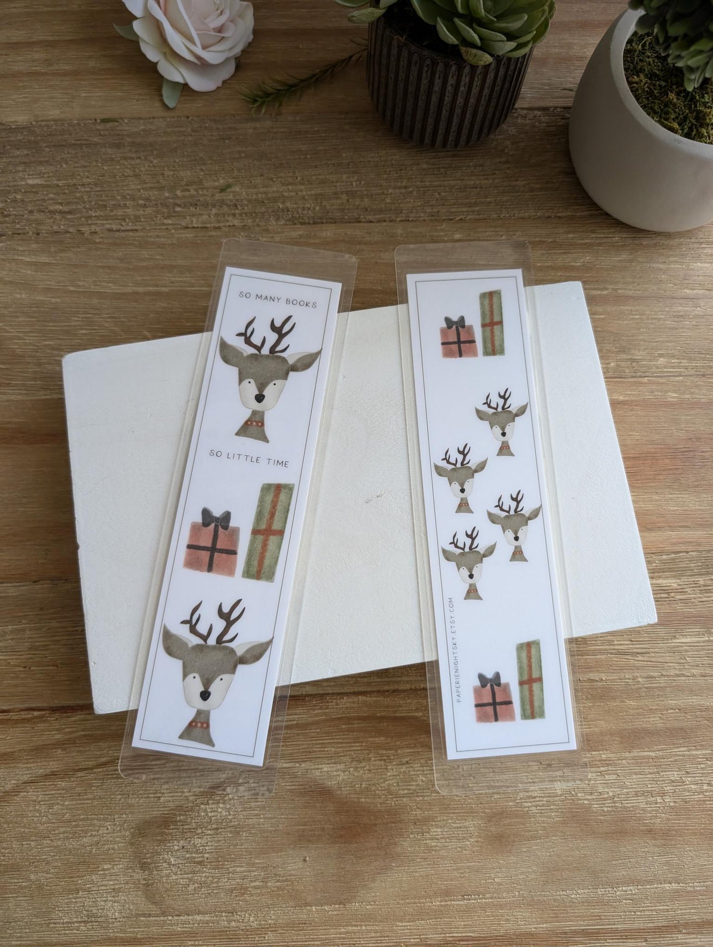 Bookmarks | Laminated | 2x8 inch | Watercolor Stationery