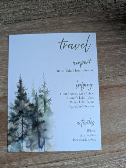 Enchanted Forest Wedding Invitation Suite