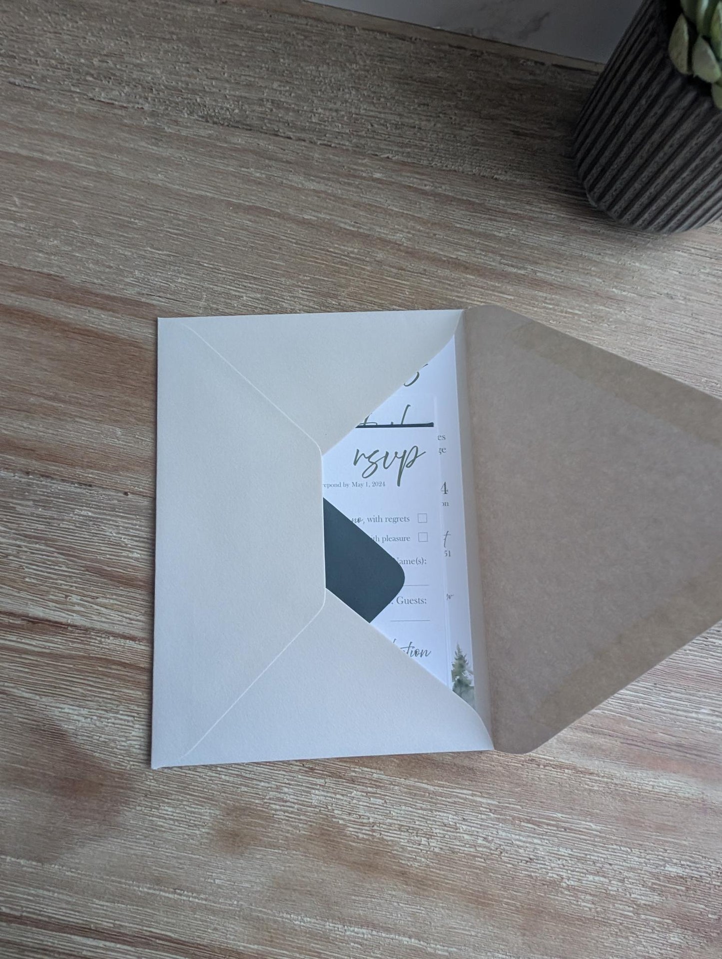 Enchanted Forest Wedding Invitation Suite