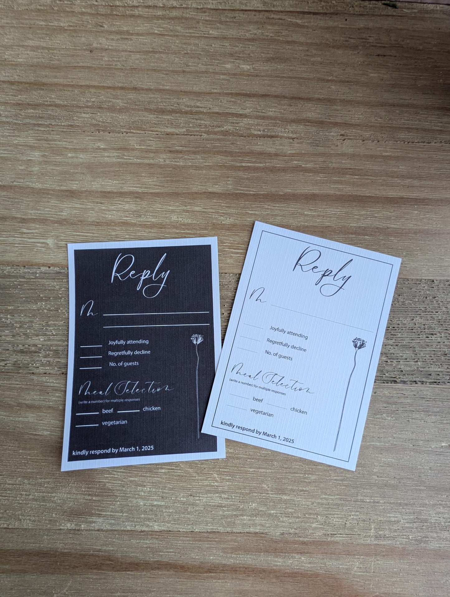 Modern Whimsy Wedding Invitation Suite