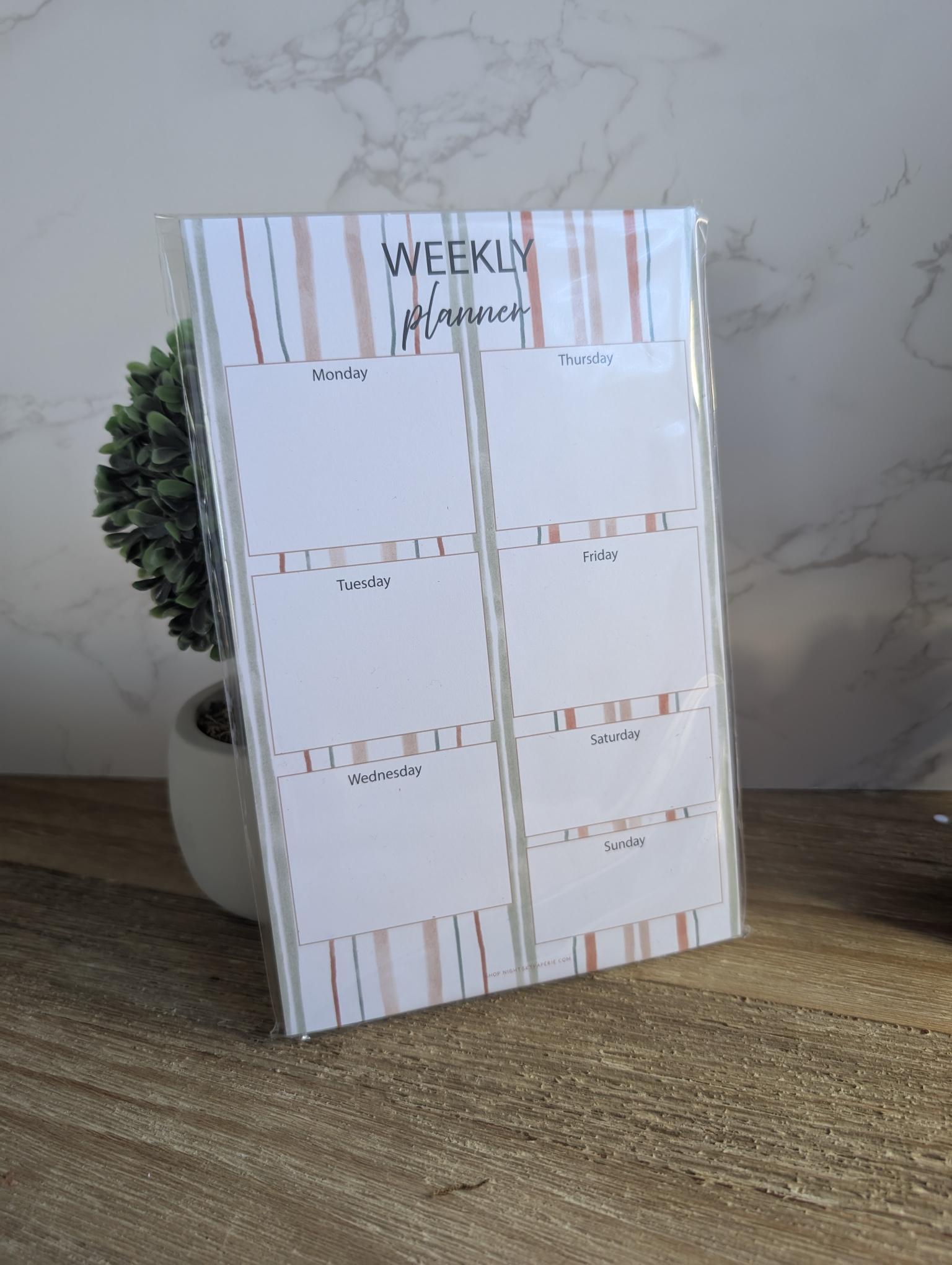 Notepad | Weekly Planner | 5.5x8.5