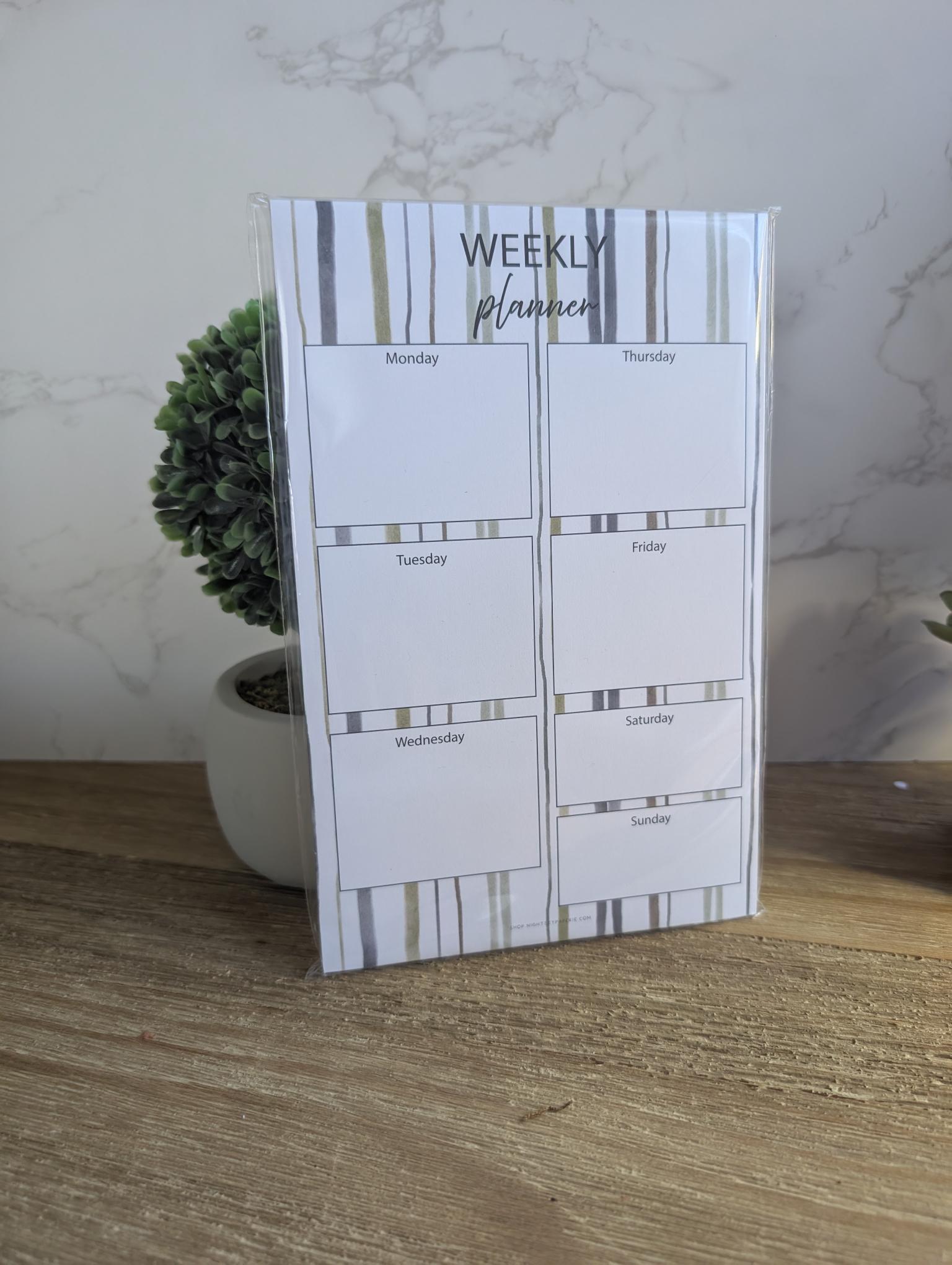 Notepad | Weekly Planner | 5.5x8.5