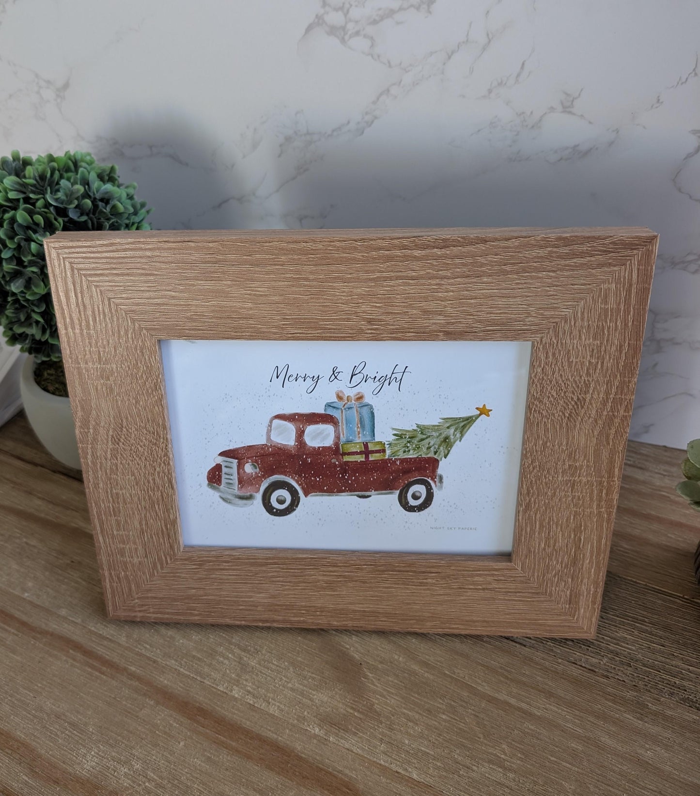 Framed Art | Holiday Collection | 8x10 in | 5x7 in | Watercolor Design