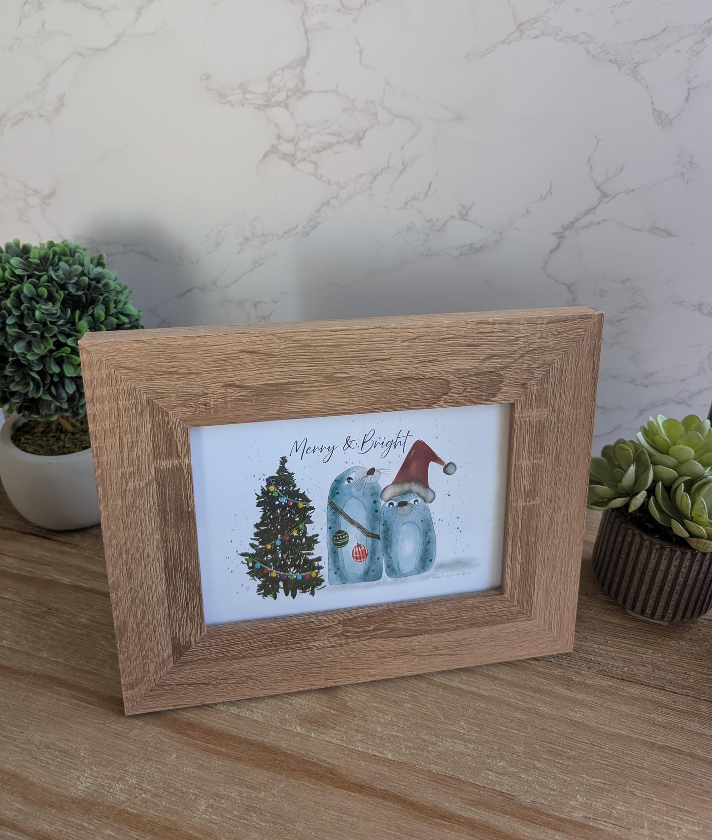 Framed Art | Holiday Collection | 8x10 in | 5x7 in | Watercolor Design