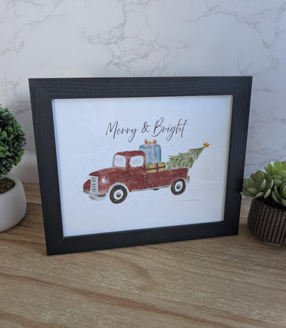 Framed Art | Holiday Collection | 8x10 in | 5x7 in | Watercolor Design