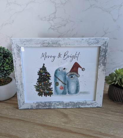 Framed Art | Holiday Collection | 8x10 in | 5x7 in | Watercolor Design