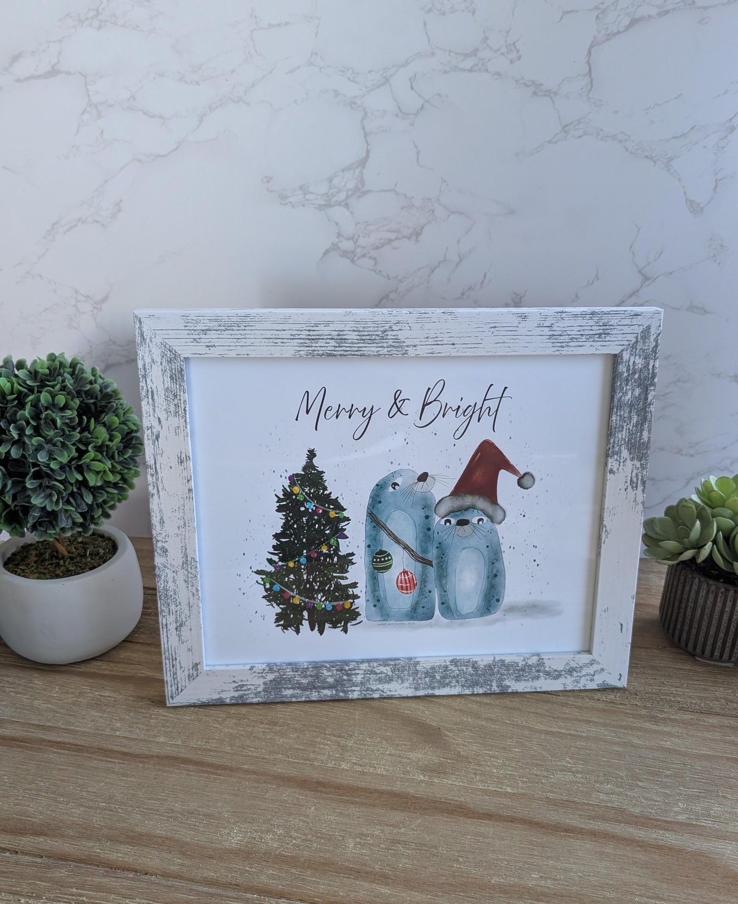 Framed Art | Holiday Collection | 8x10 in | 5x7 in | Watercolor Design