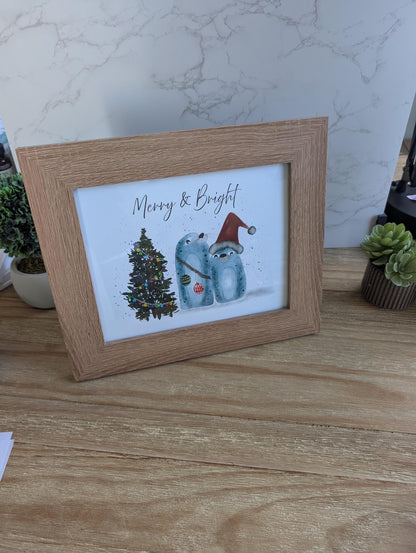 Framed Art | Holiday Collection | 8x10 in | 5x7 in | Watercolor Design