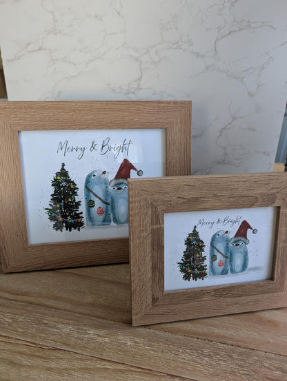 Framed Art | Holiday Collection | 8x10 in | 5x7 in | Watercolor Design