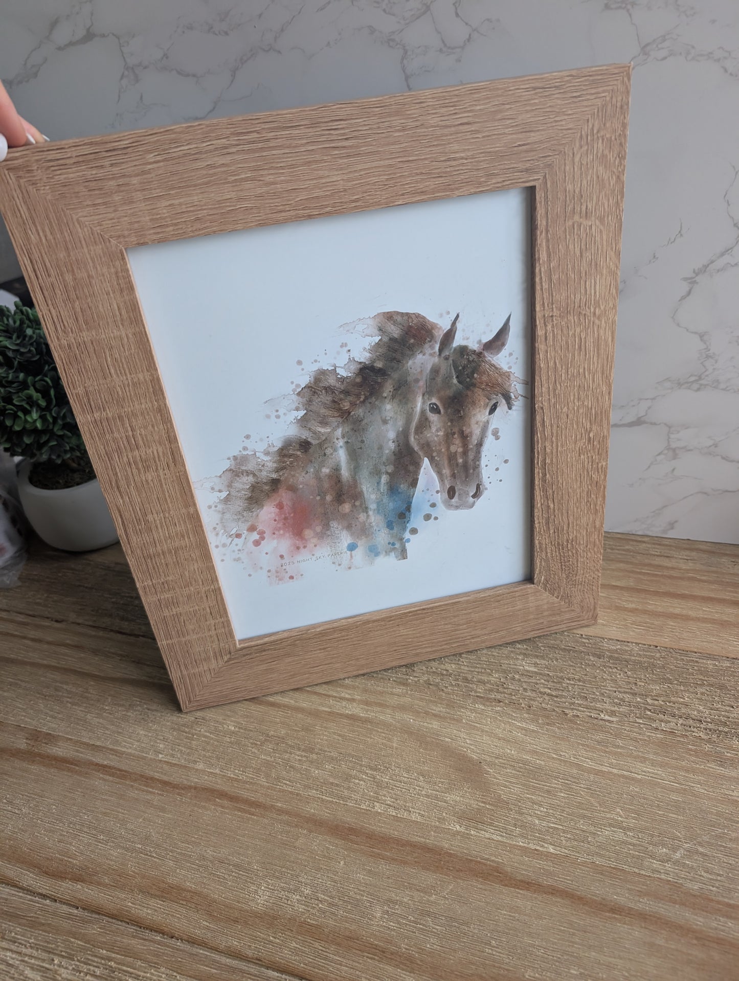 Framed Art | Animal Rescue | Limited Edition | 8x10 in  | Watercolor