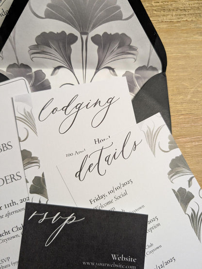 Art Deco Invitation Suite