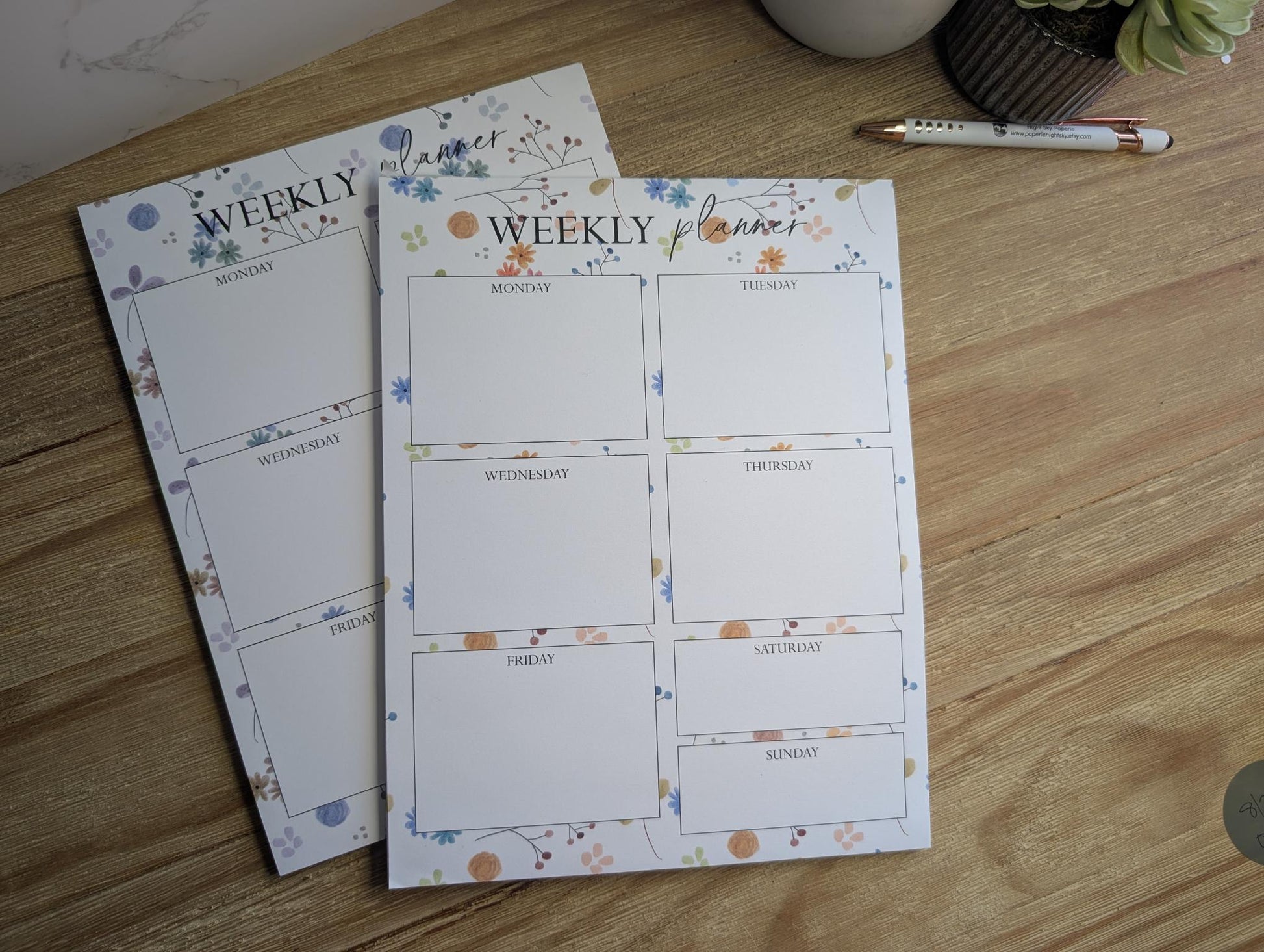Notepad | Weekly Planner | 8.5x11