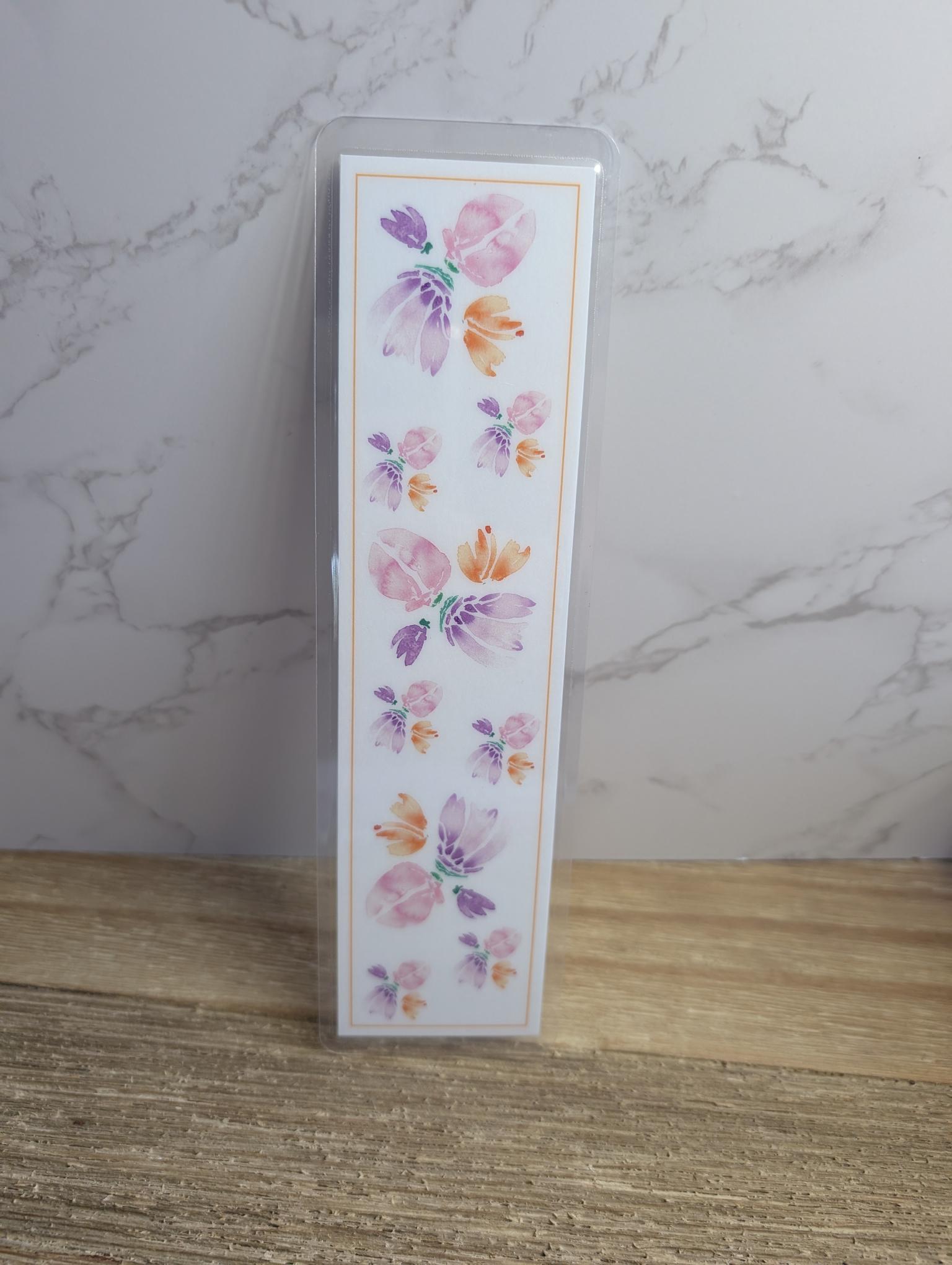Bookmarks | Laminated | 2x8 inch | Watercolor Stationery