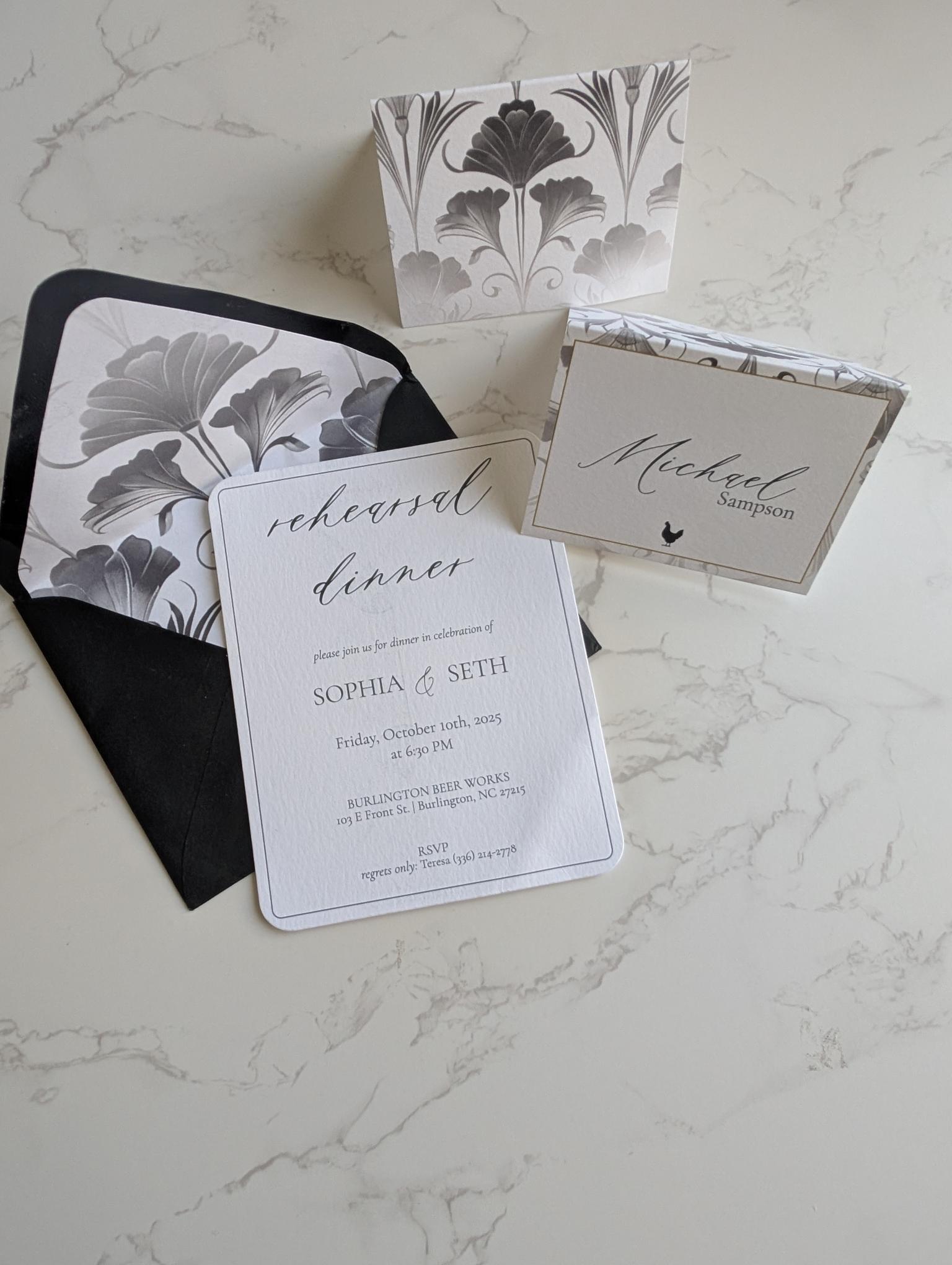 Art Deco Invitation Suite