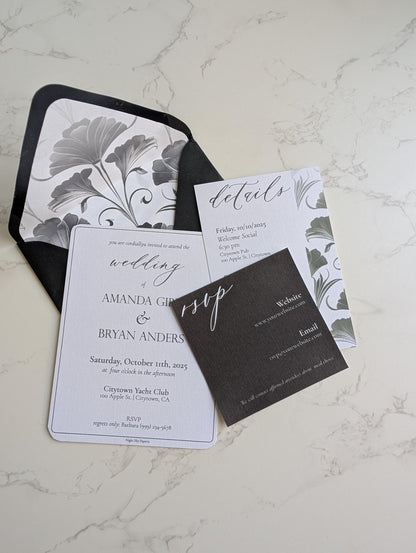 Art Deco Invitation Suite