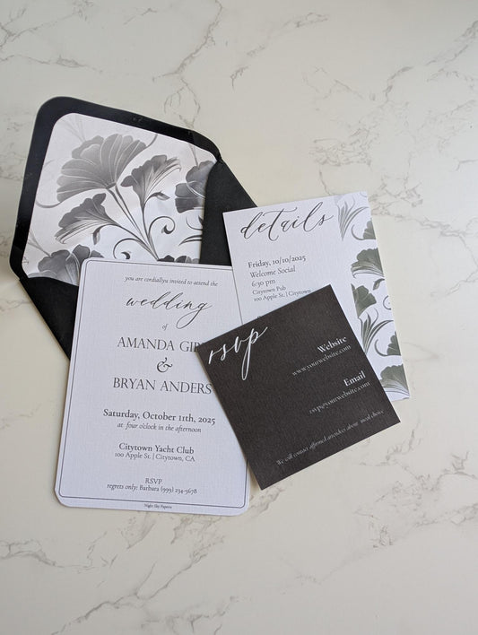 Art Deco Invitation Suite