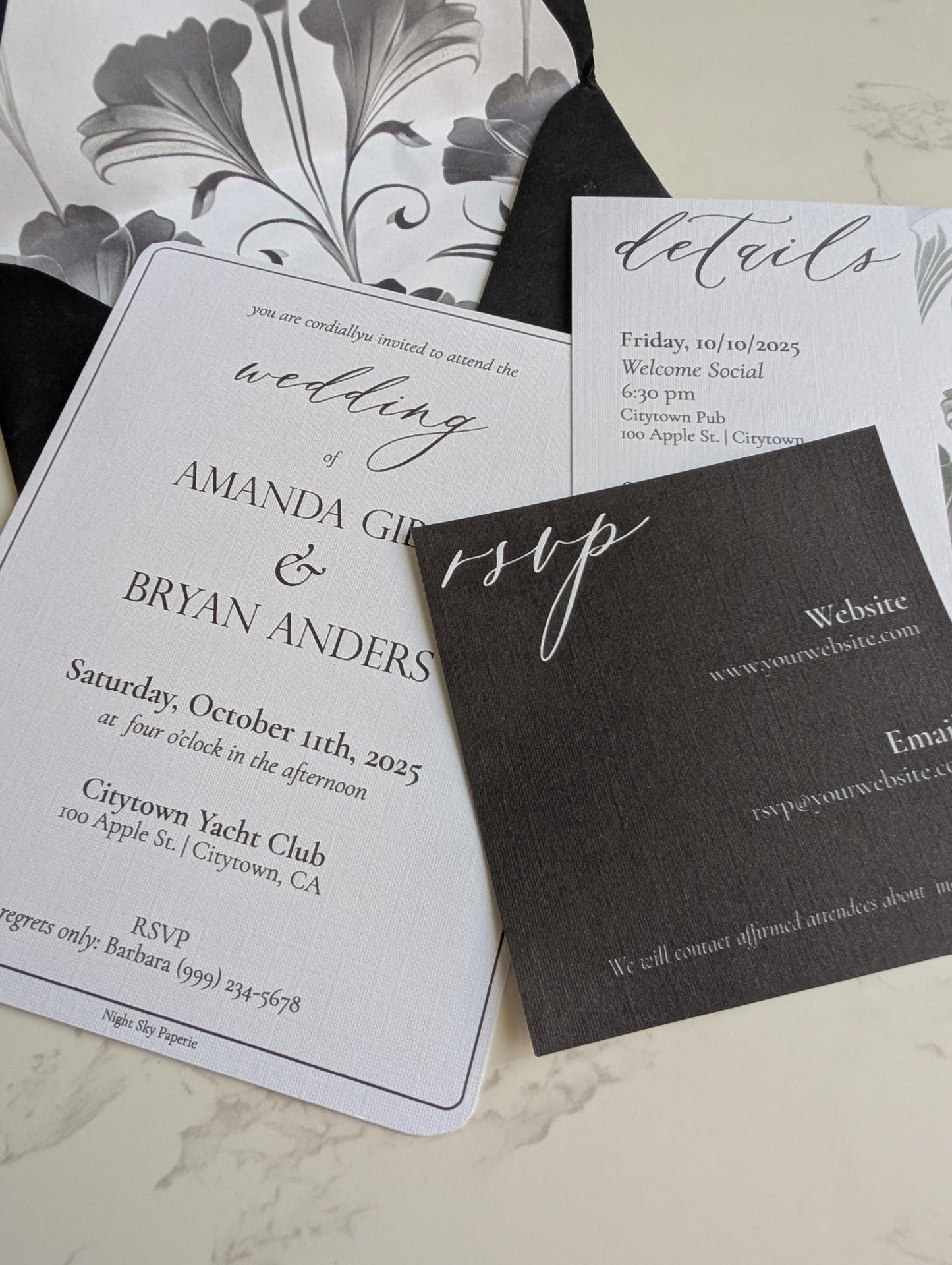 Art Deco Invitation Suite