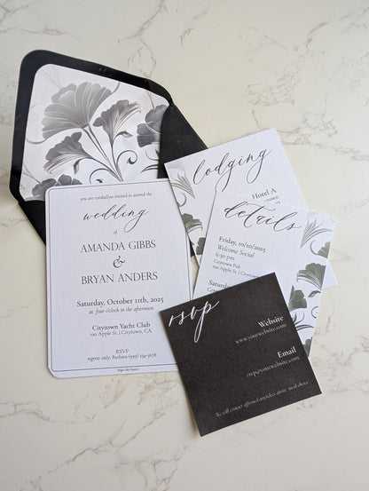Art Deco Invitation Suite