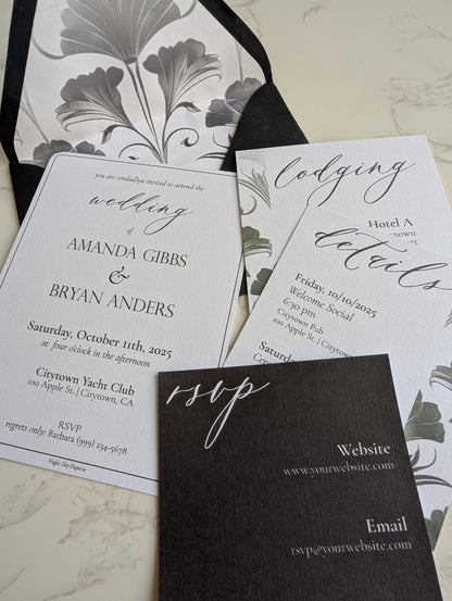 Art Deco Invitation Suite