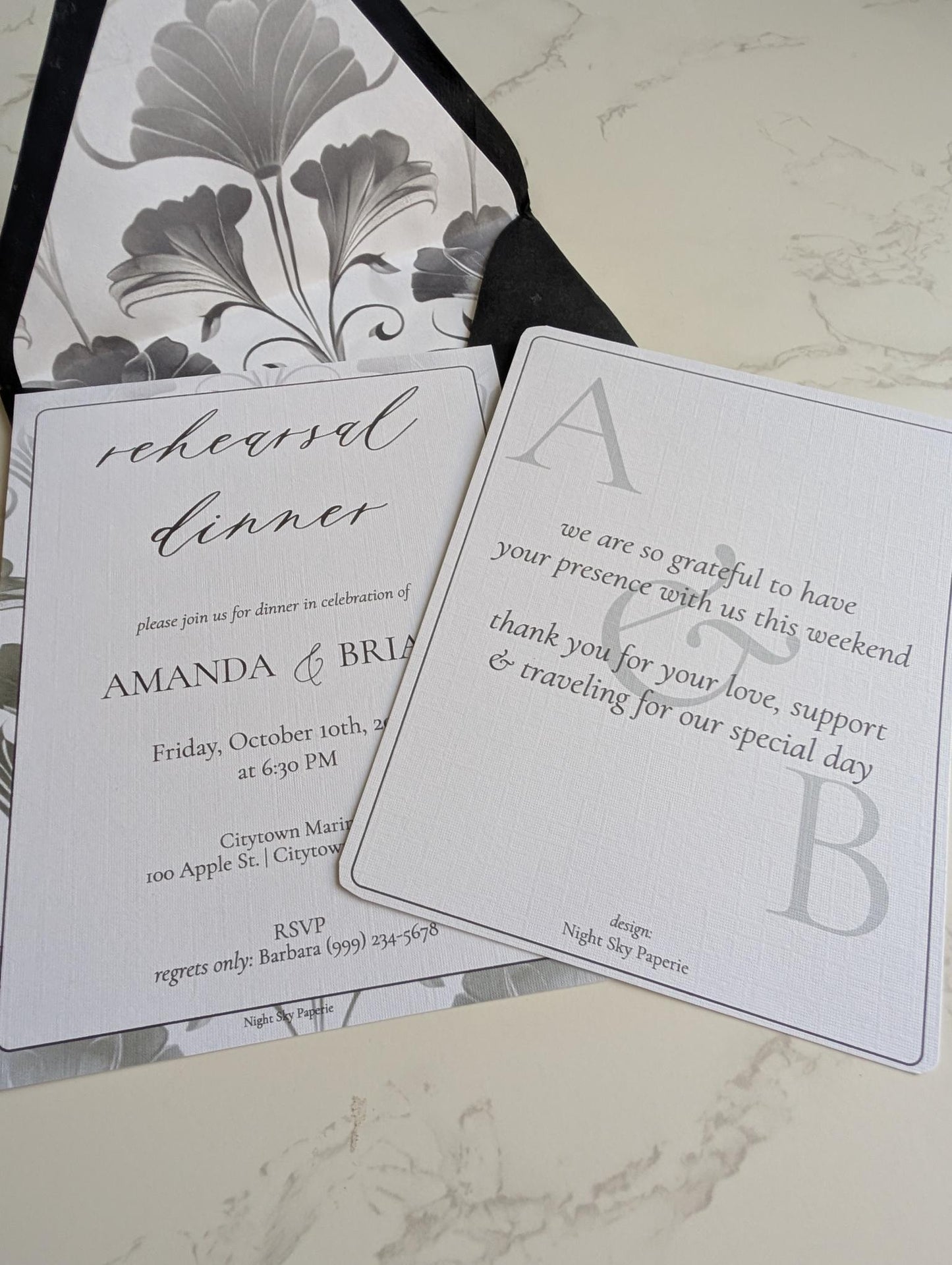 Art Deco Invitation Suite