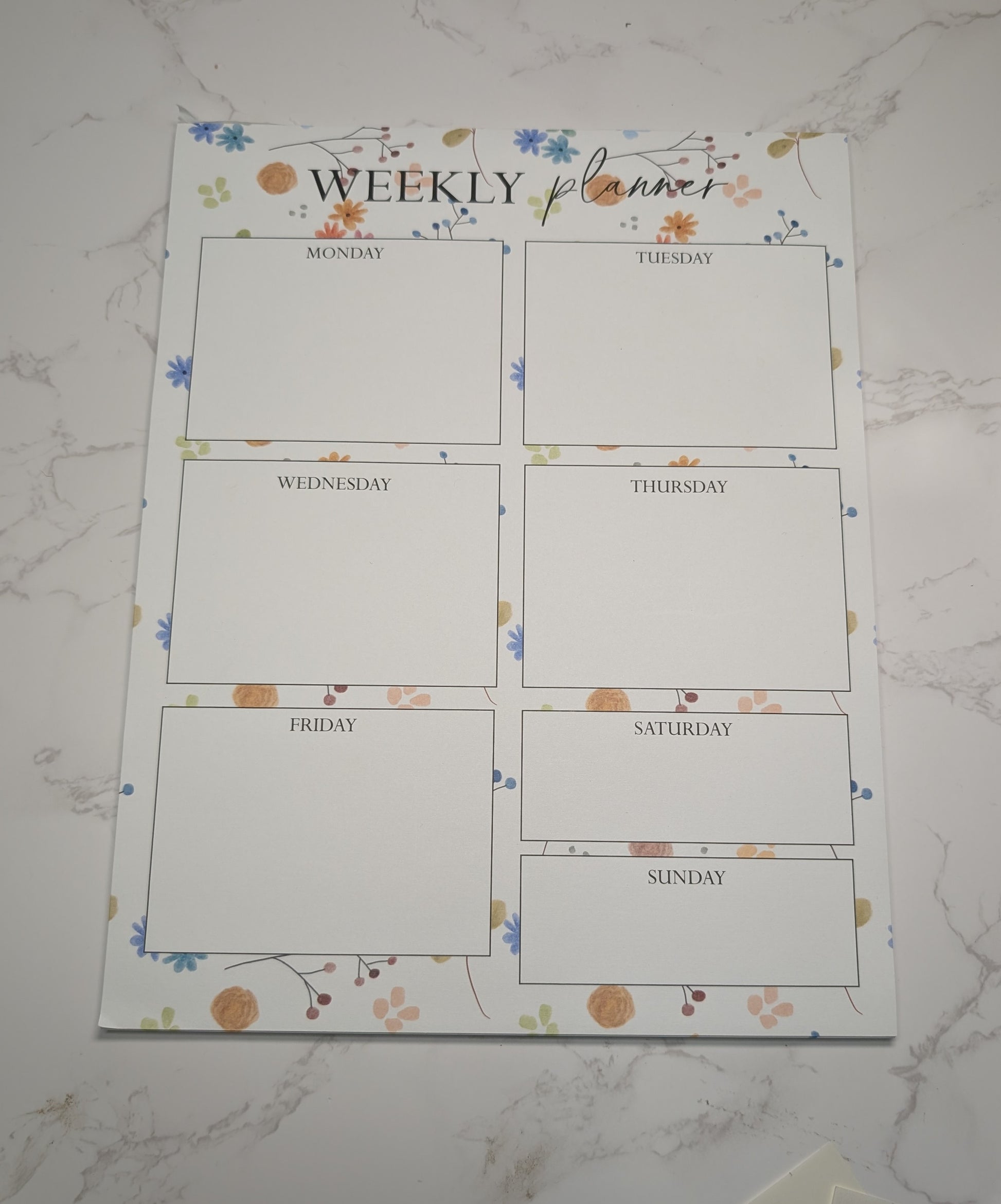 Notepad | Weekly Planner | 5.5x8.5" | 8.5x11"