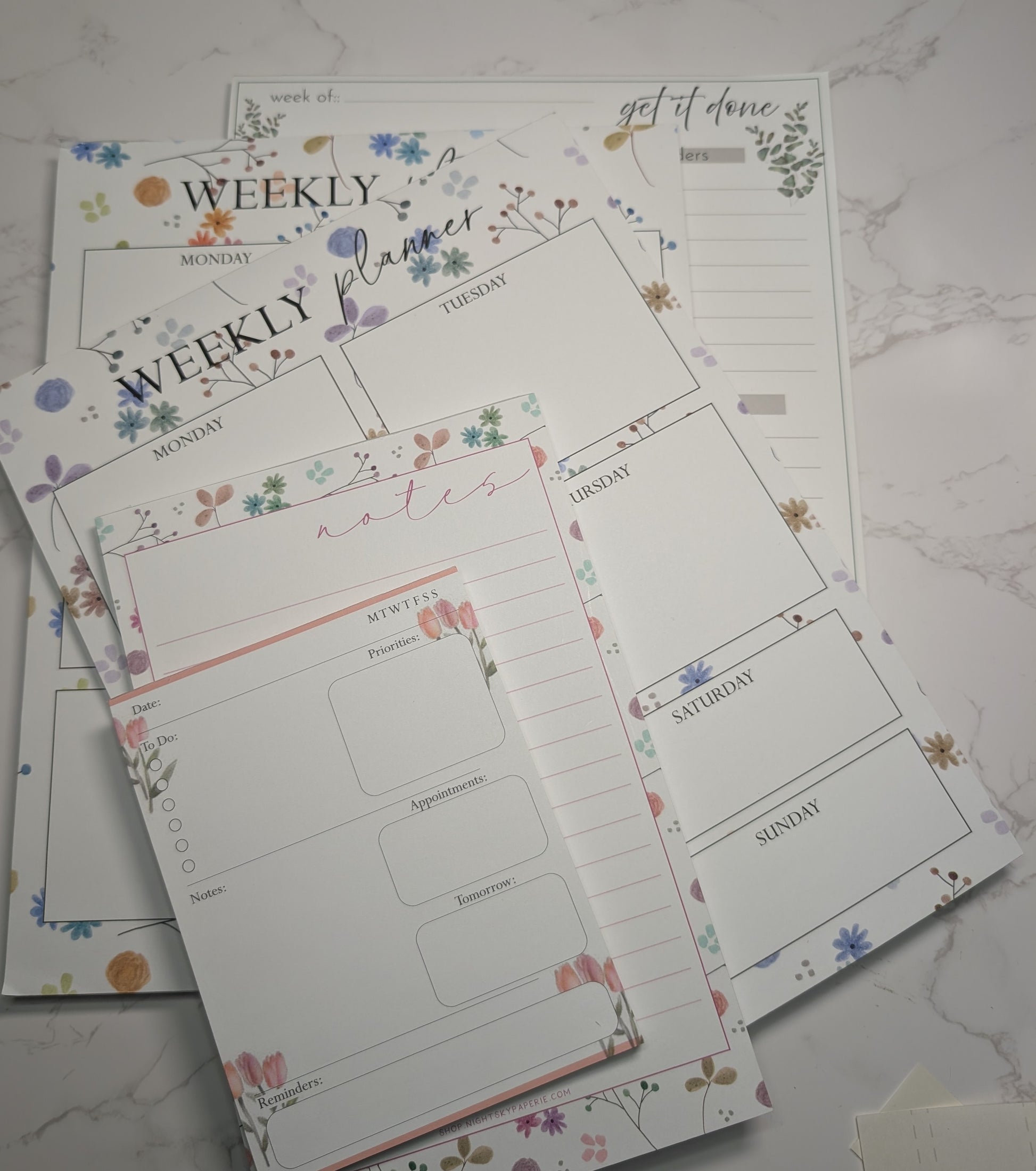 Notepad | Weekly Planner | 5.5x8.5" | 8.5x11"