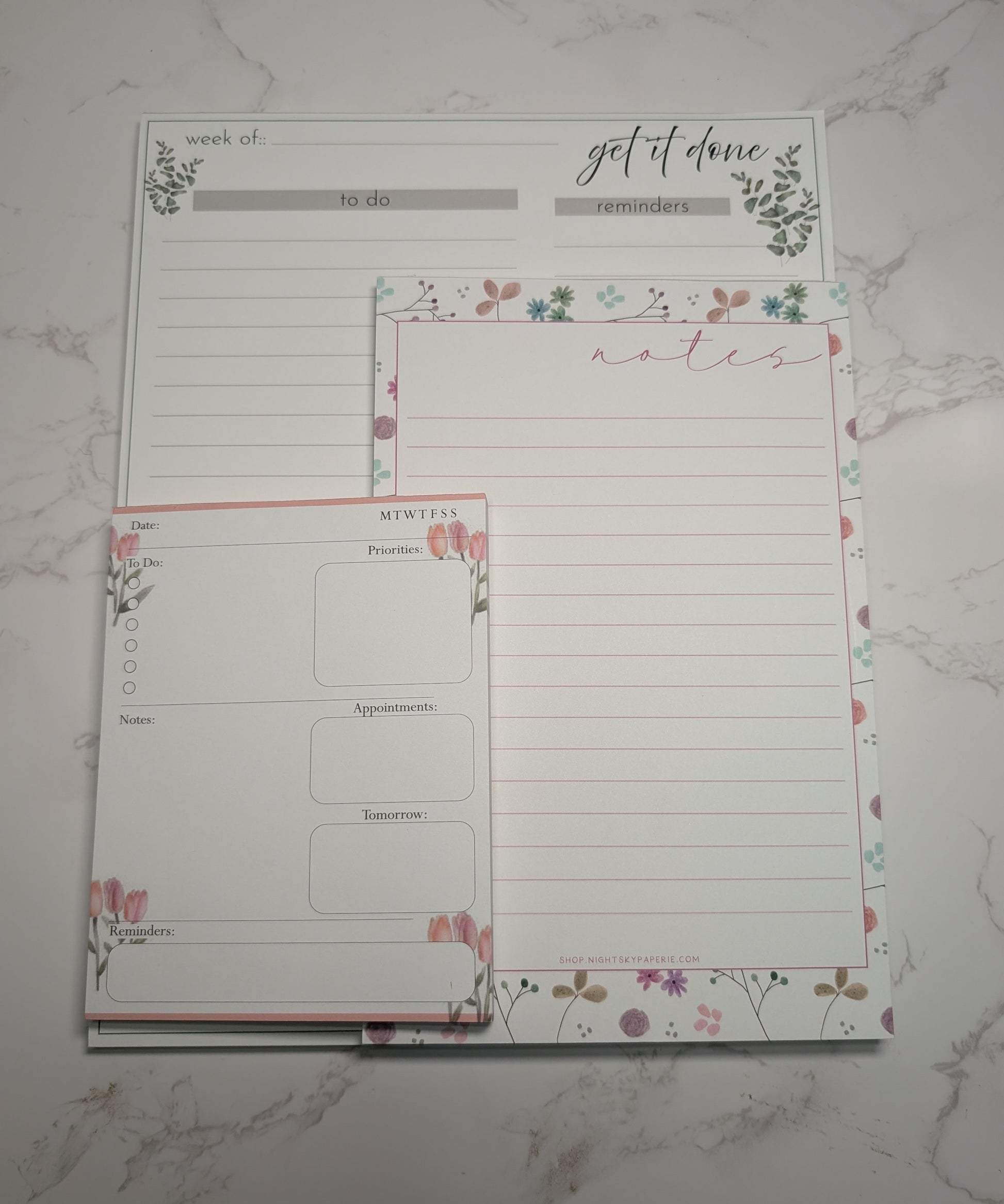Notepad | Weekly Planner | 5.5x8.5" | 8.5x11"