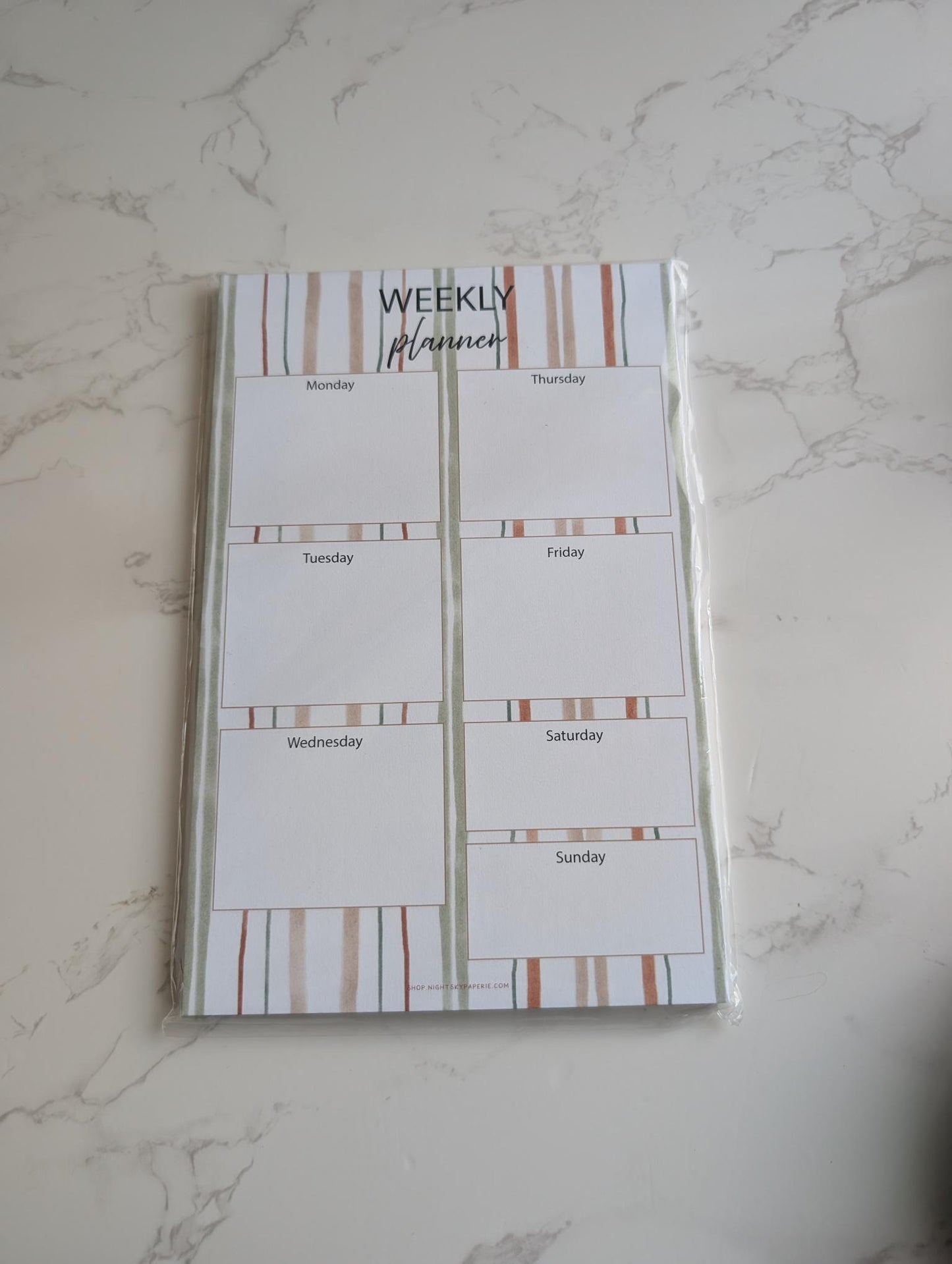 Notepad | Weekly Planner | 5.5x8.5" | 8.5x11"