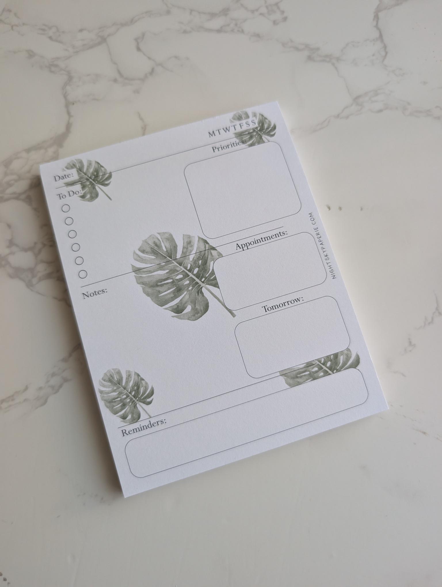 Notepad | Daily Tasks | 4.25x5.5"