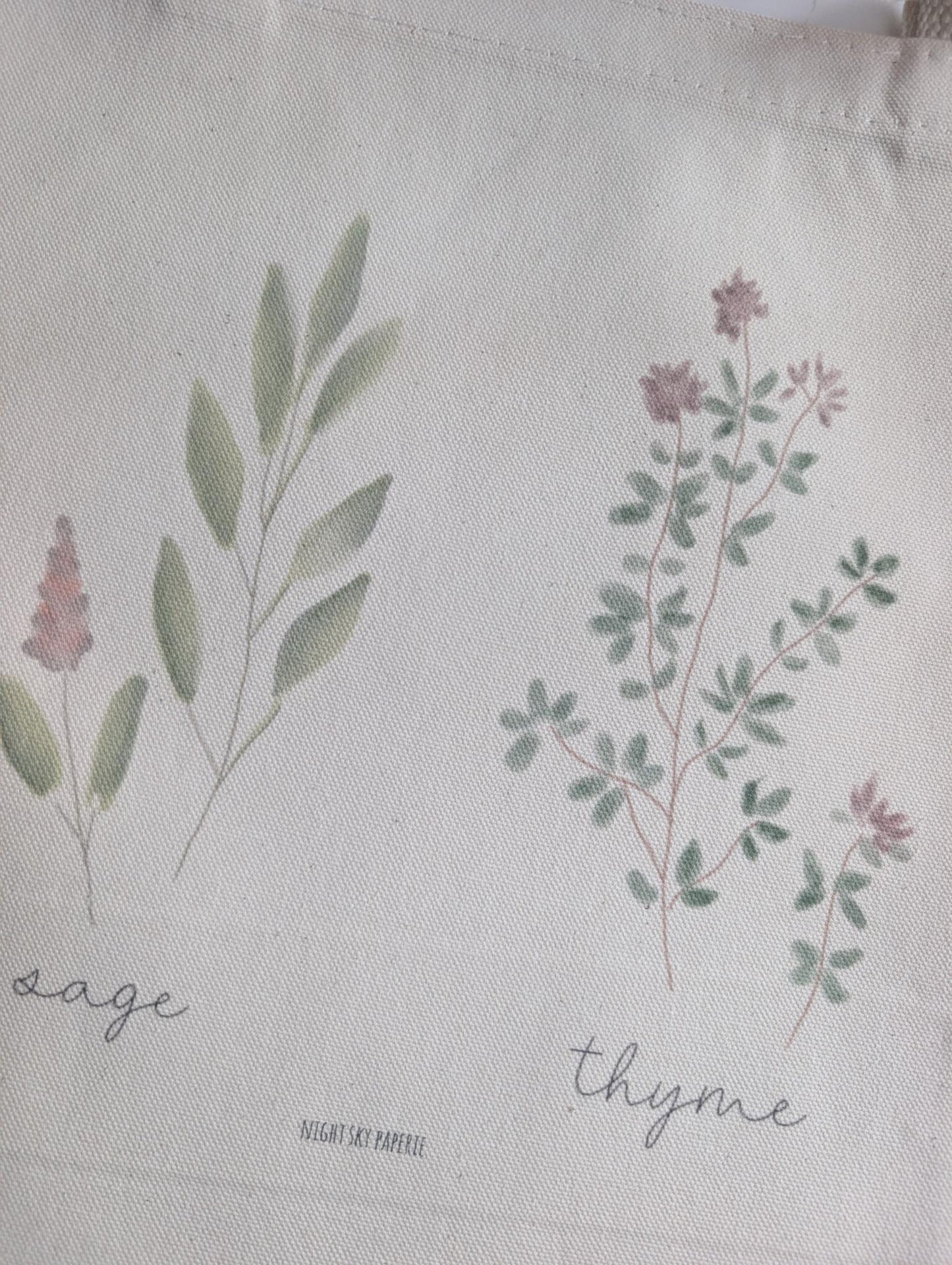 Canvas Tote Bag | 13.5" square