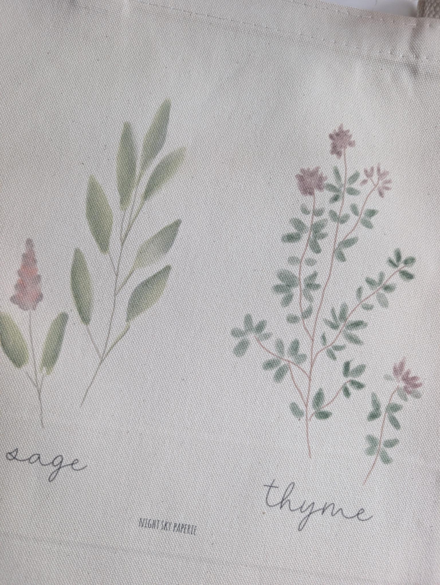 Canvas Tote Bag | 13.5" square