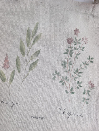 Canvas Tote Bag | 13.5" square