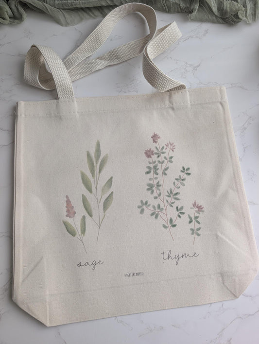 Canvas Tote Bag | 13.5" square