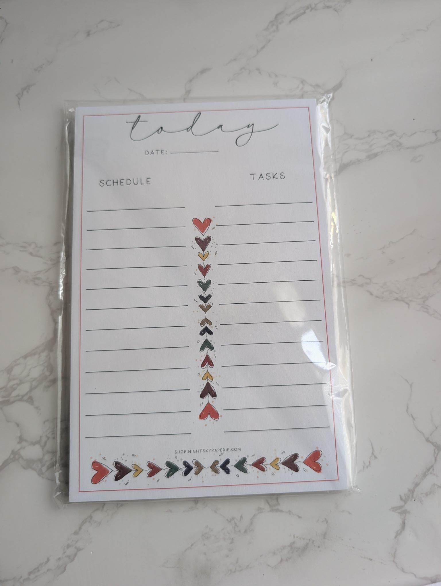 Notepad | Weekly Planner | 5.5x8.5" | 8.5x11"