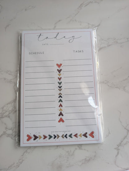 Notepad | Weekly Planner | 5.5x8.5" | 8.5x11"