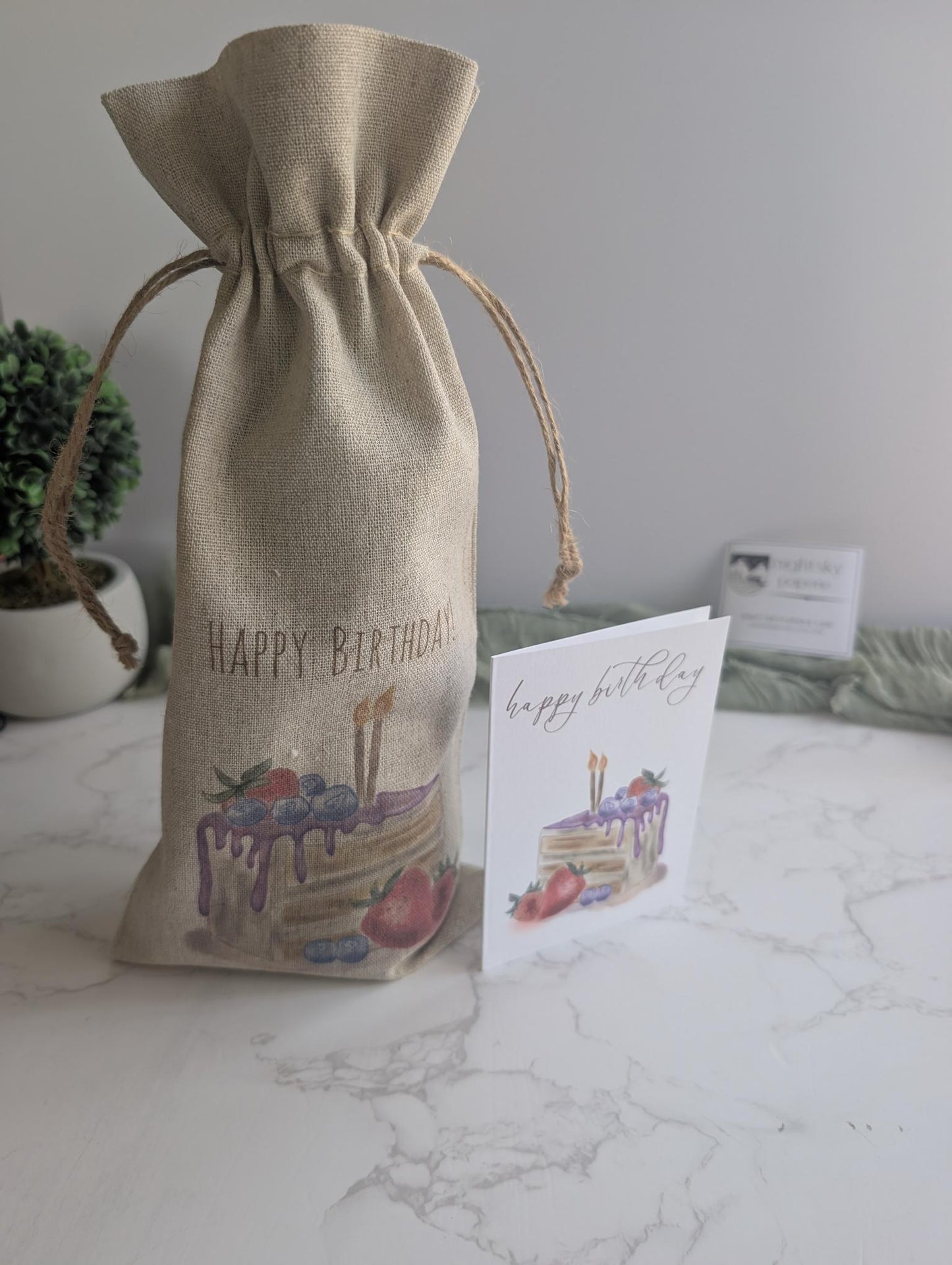 Wine Bag - Linen
