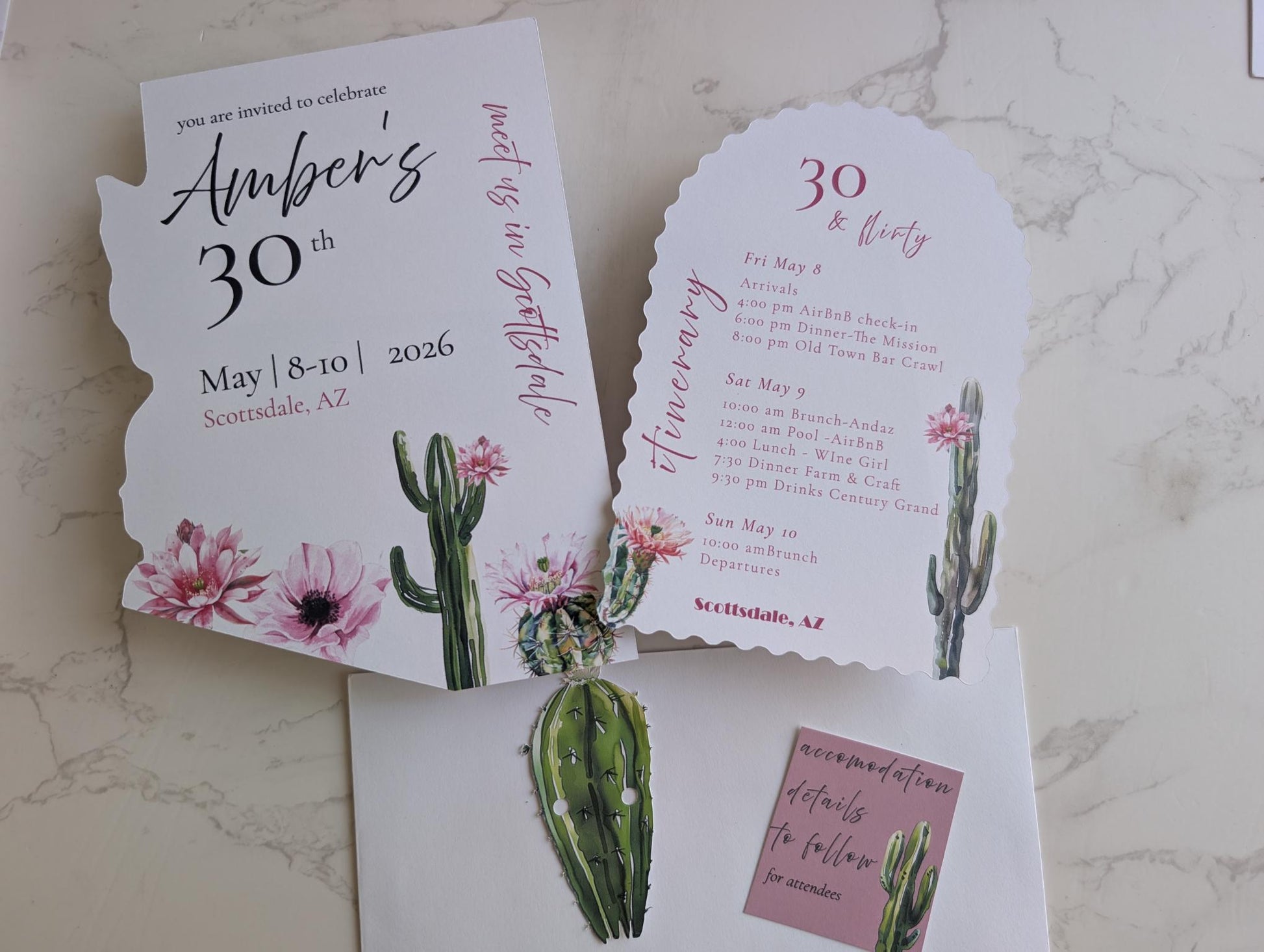 Arizona Die Cut Invitation Suite | 5 pc