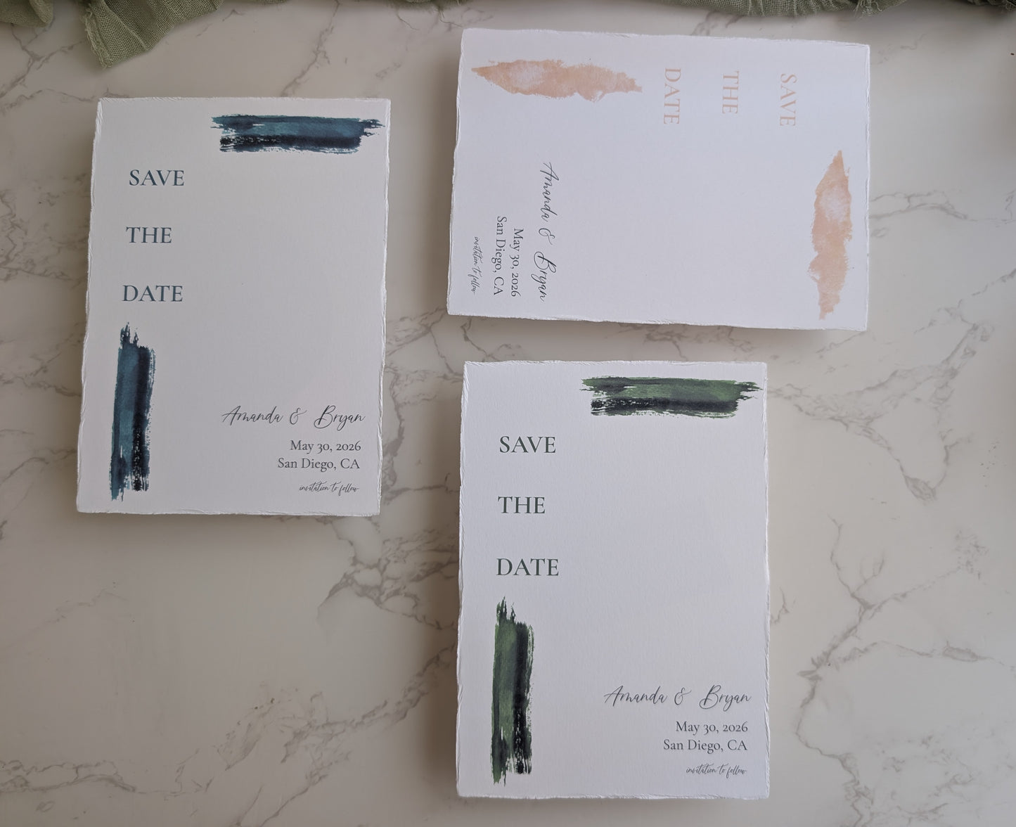 Save the Date | Paint Suite | Wedding Watercolor