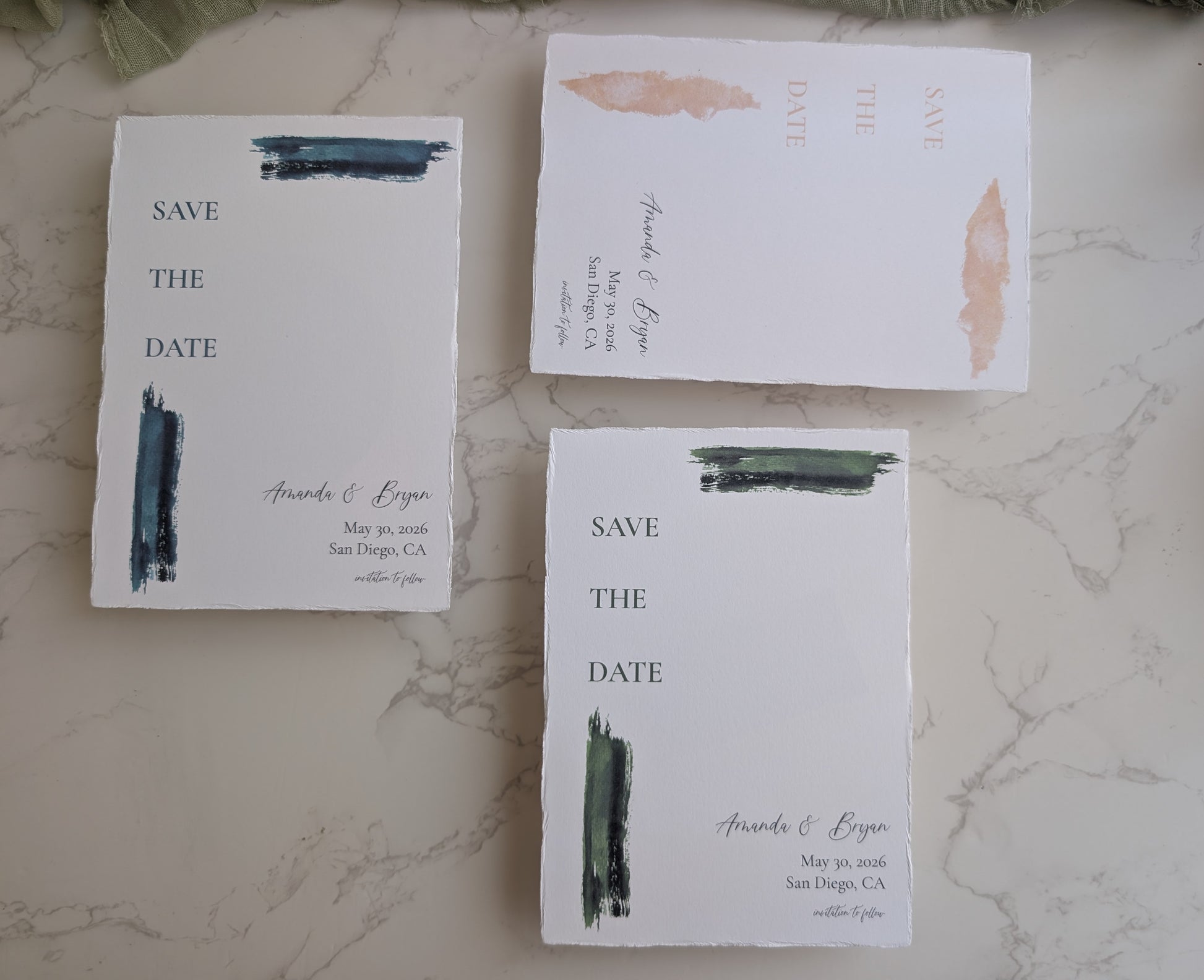 Save the Date | Paint Suite | Wedding Watercolor