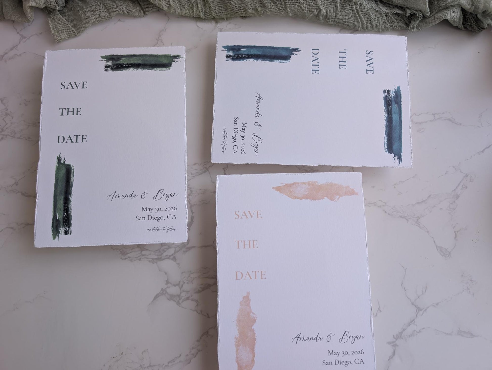 Save the Date | Paint Suite | Wedding Watercolor