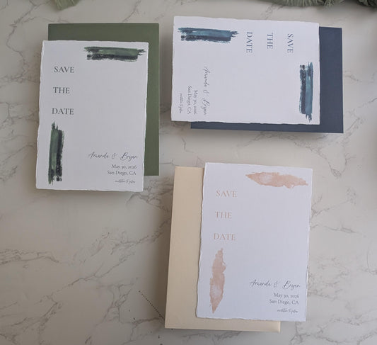 Save the Date | Paint Suite | Wedding Watercolor