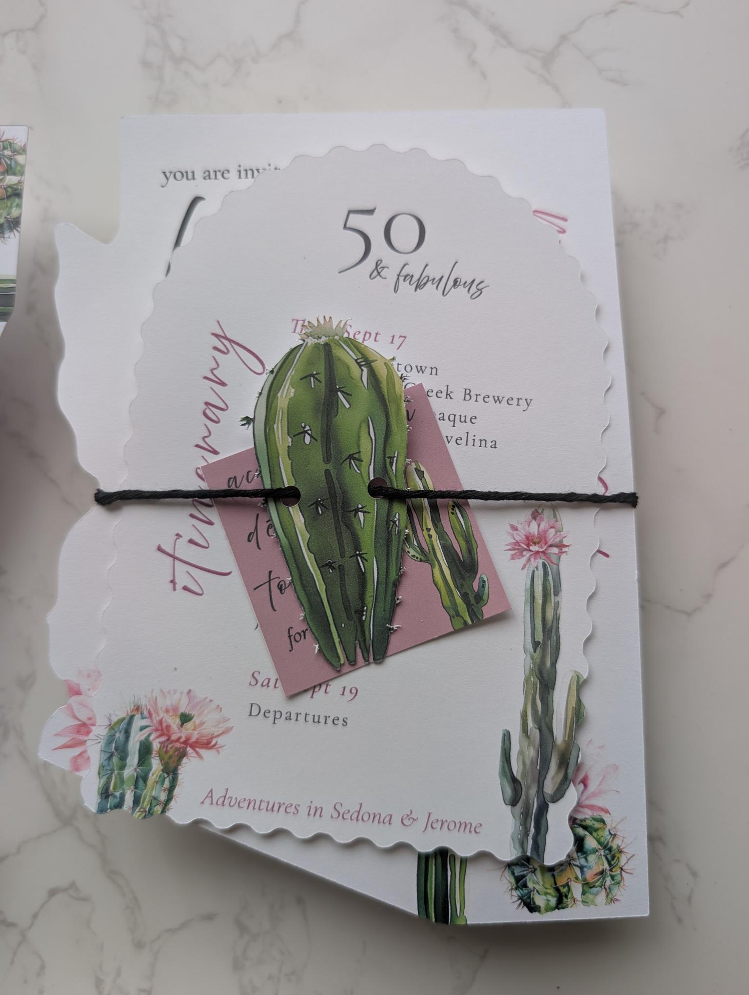 Arizona Die Cut Invitation Suite | 5 pc