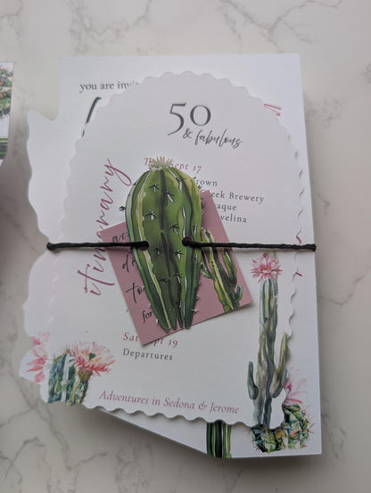 Arizona Die Cut Invitation Suite | 5 pc