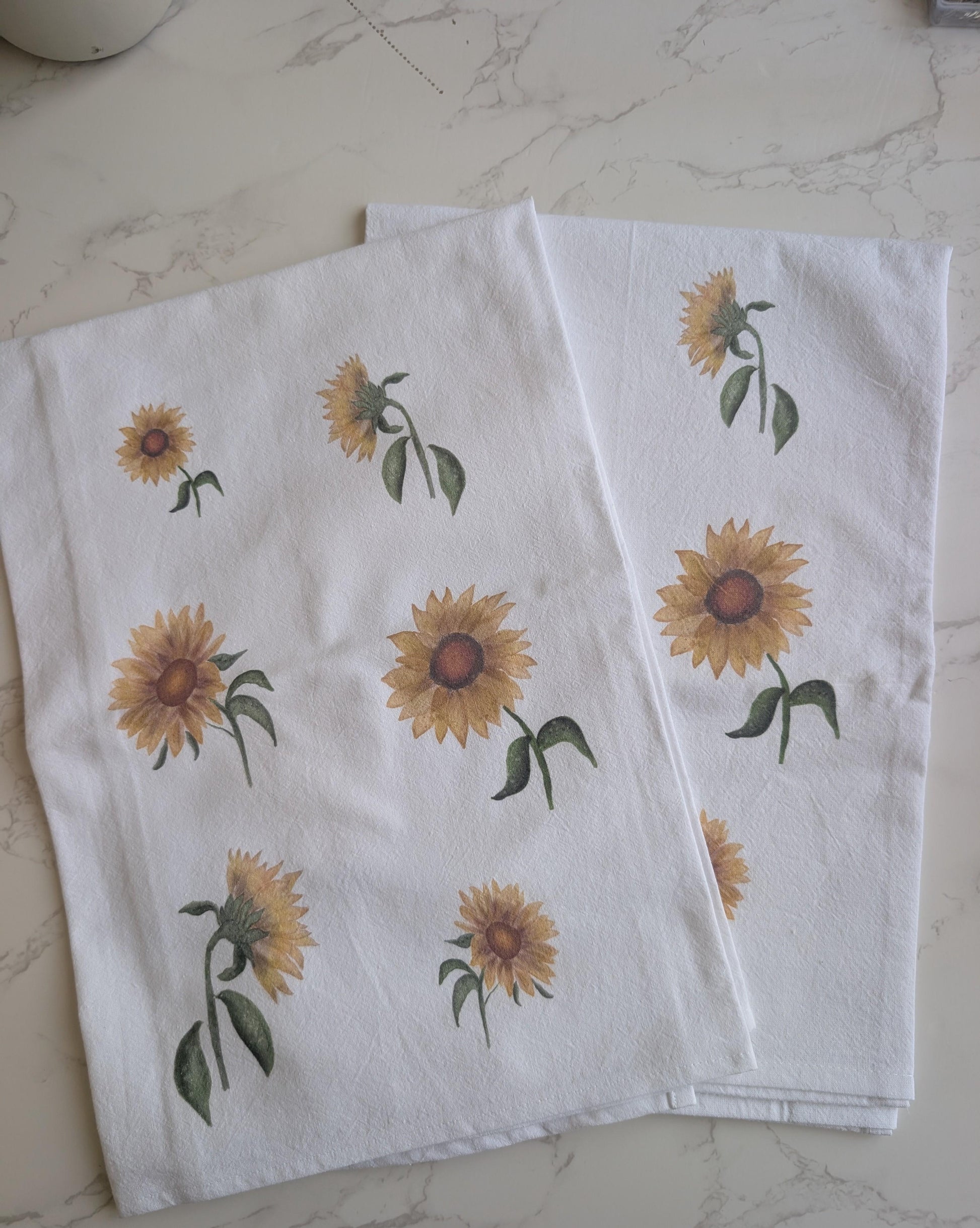 Tea Towel | Cotton | 27x27 | 15x20 | Watercolor
