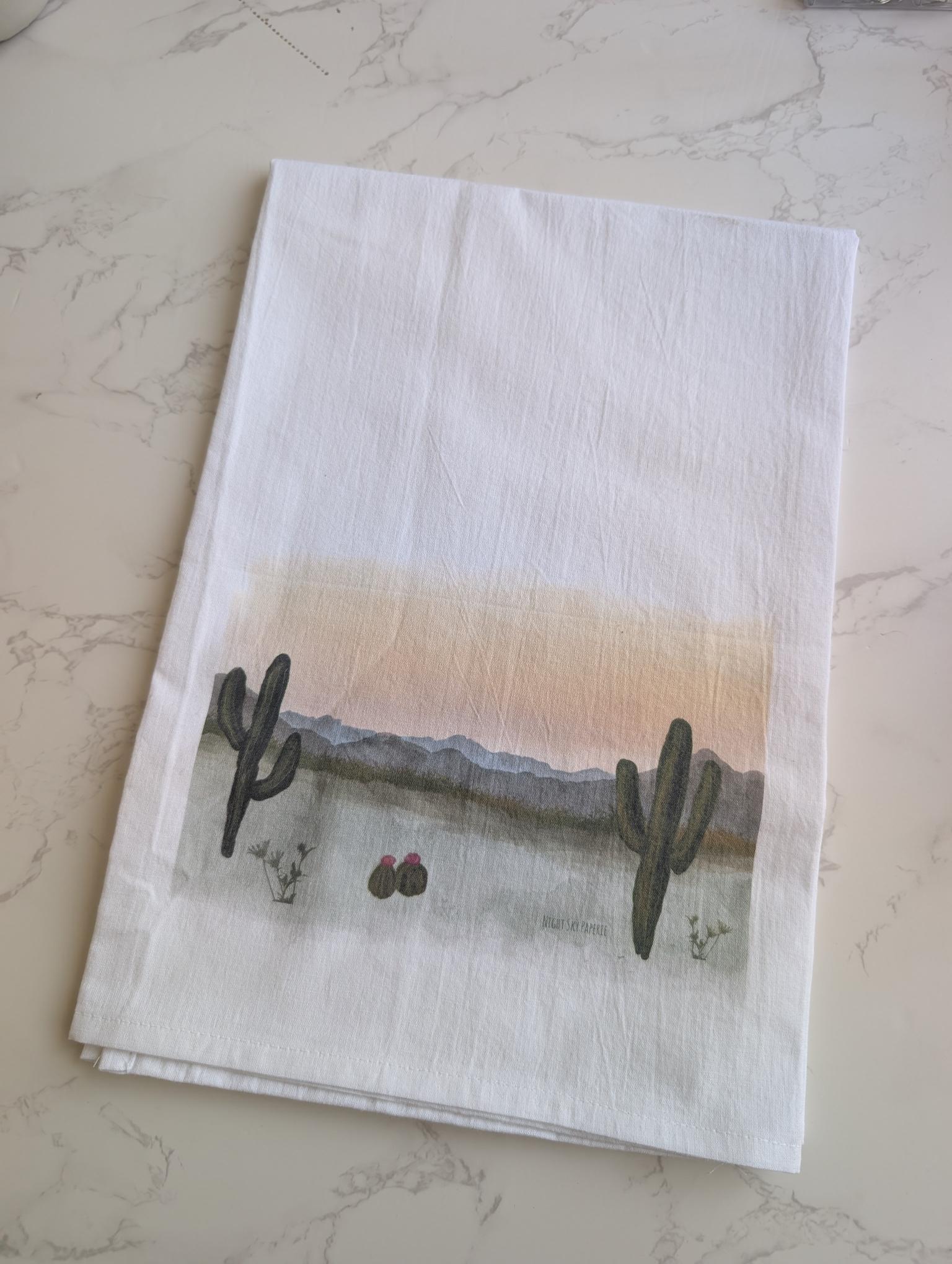 Tea Towel | Cotton | 27x27 | 15x20 | Watercolor
