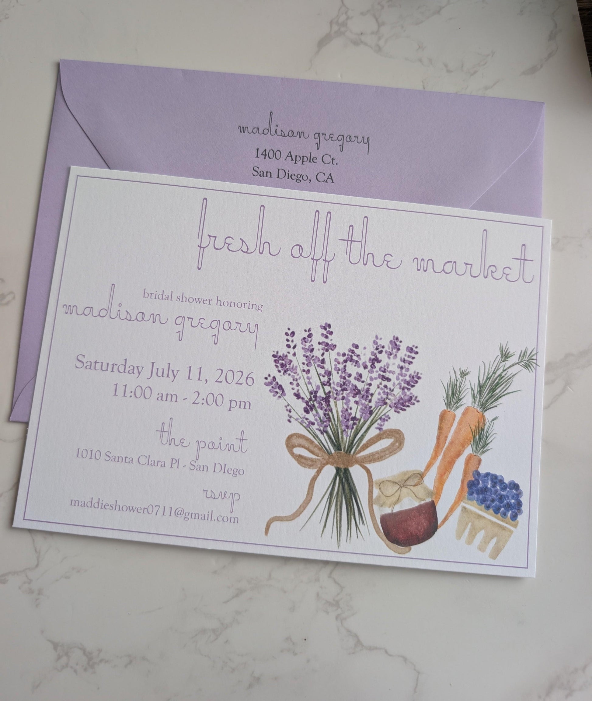 Off the Market | Bridal Shower | Invitation Suite | 2pc