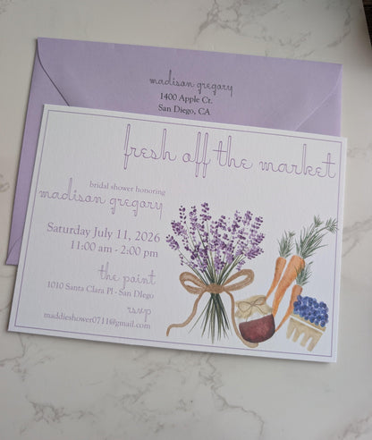 Off the Market | Bridal Shower | Invitation Suite | 2pc