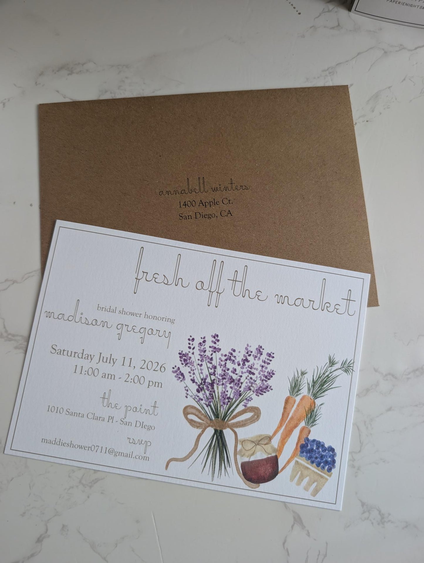 Off the Market | Bridal Shower | Invitation Suite | 2pc
