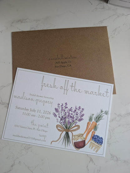 Off the Market | Bridal Shower | Invitation Suite | 2pc